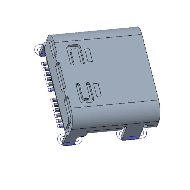 CMUCF661002 usb type c 24 pin compatible with molex 1054500101