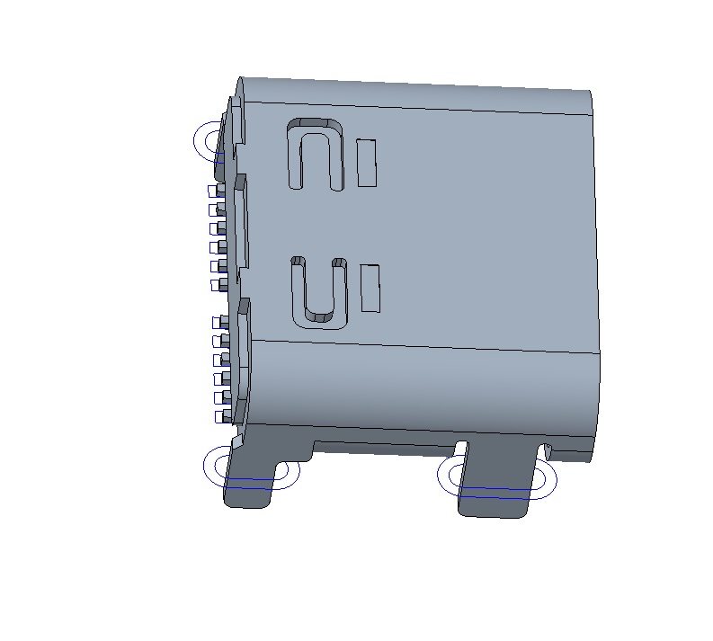 CMUCF661003 usb type c 24 pin replace to 1054500121