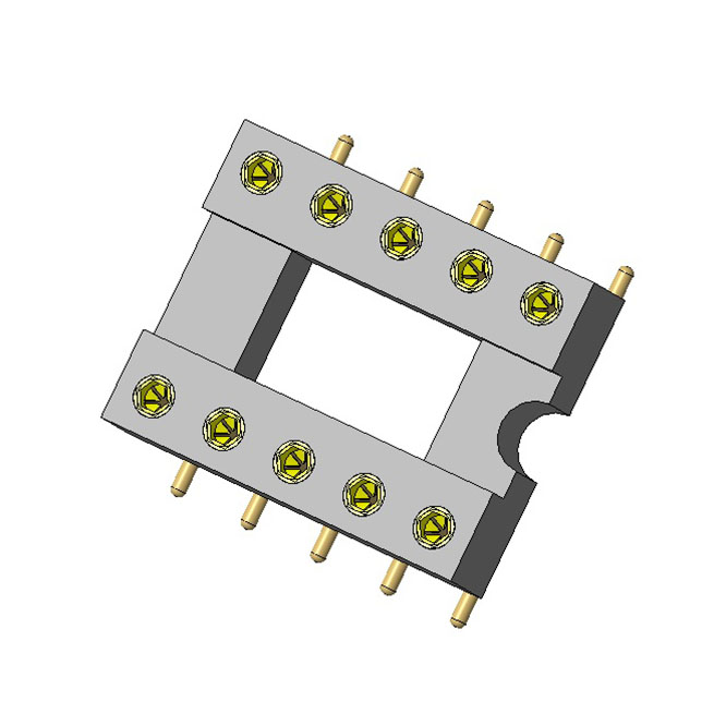 CMPHF101001 IC socket round pin SMT type