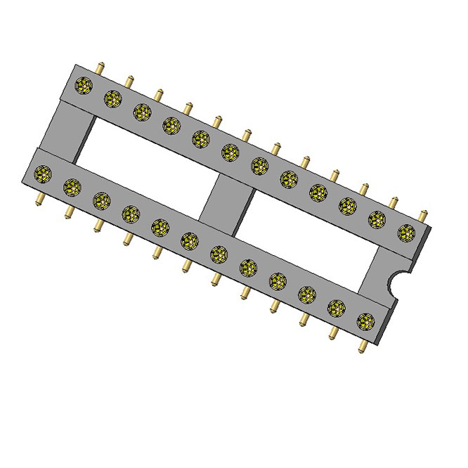 CMPHF241001 IC socket round pin SMT type 24 PIN 2.54 MM