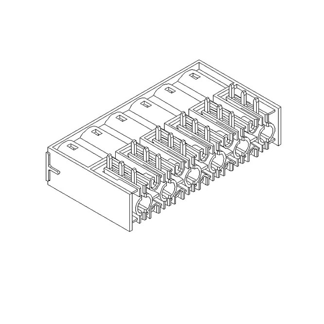 CMPHM061001 6 PIN PCB HEADER 10.16 mm pitch 13.40 mm height