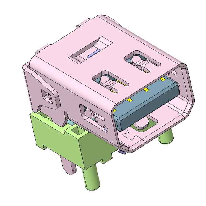 CMDPF661002 mini dp Display port 20 pin right angle standoff 6.00 mm hybrid type