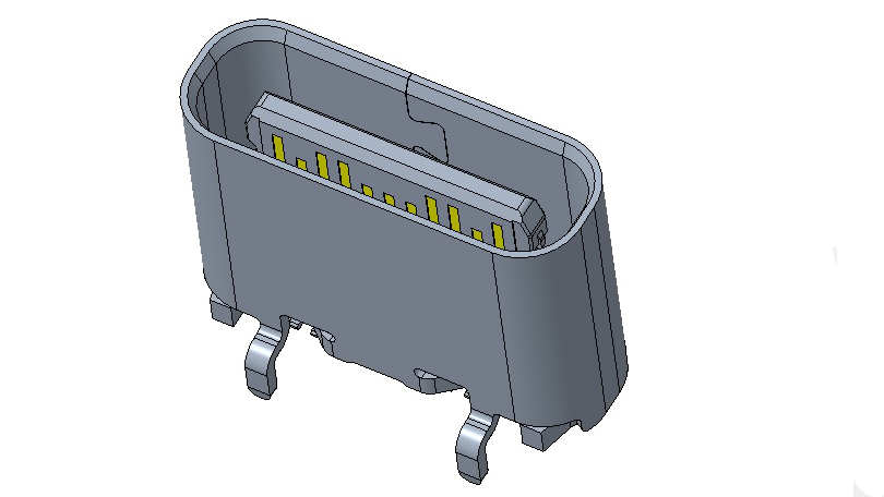 20240627 CMUCF661016A USB TYPE C Receptacle 24 positions Vertical ,total height 6.50mm