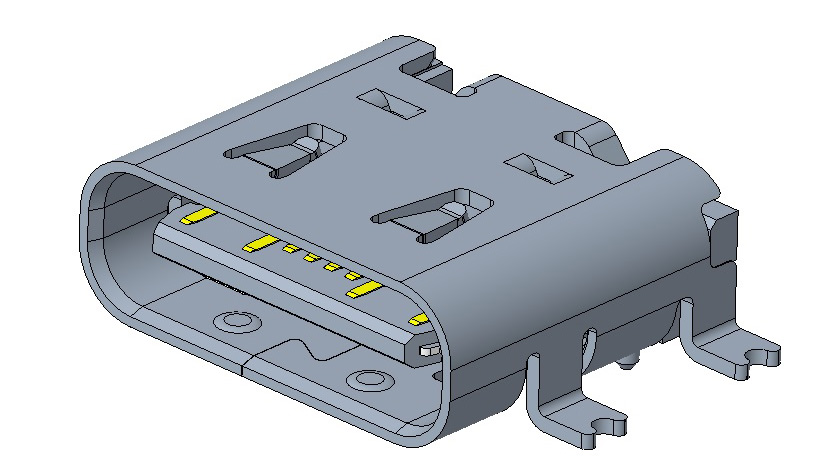 20240711 CMUCF6610201 usb type c socket fast charging port component