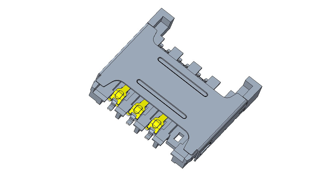 20240722 micro sim 3FF card connector push pull normal shortest  type